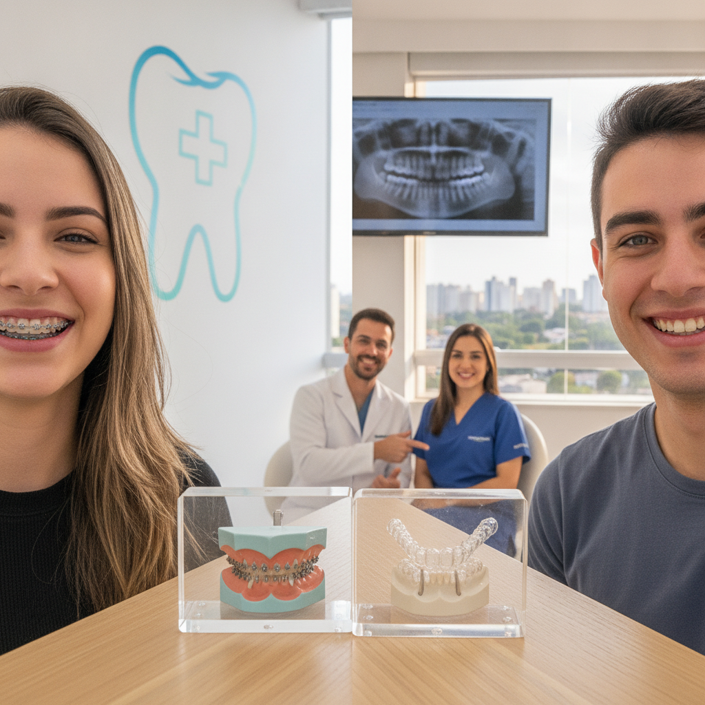 Diferença entre Aparelho Fixo e Invisalign em Goiânia