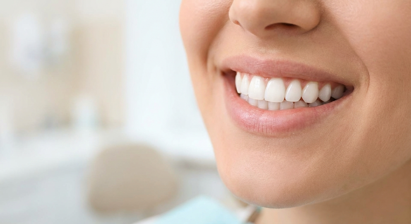 Antes e depois de clareamento dental profissional em Goiânia